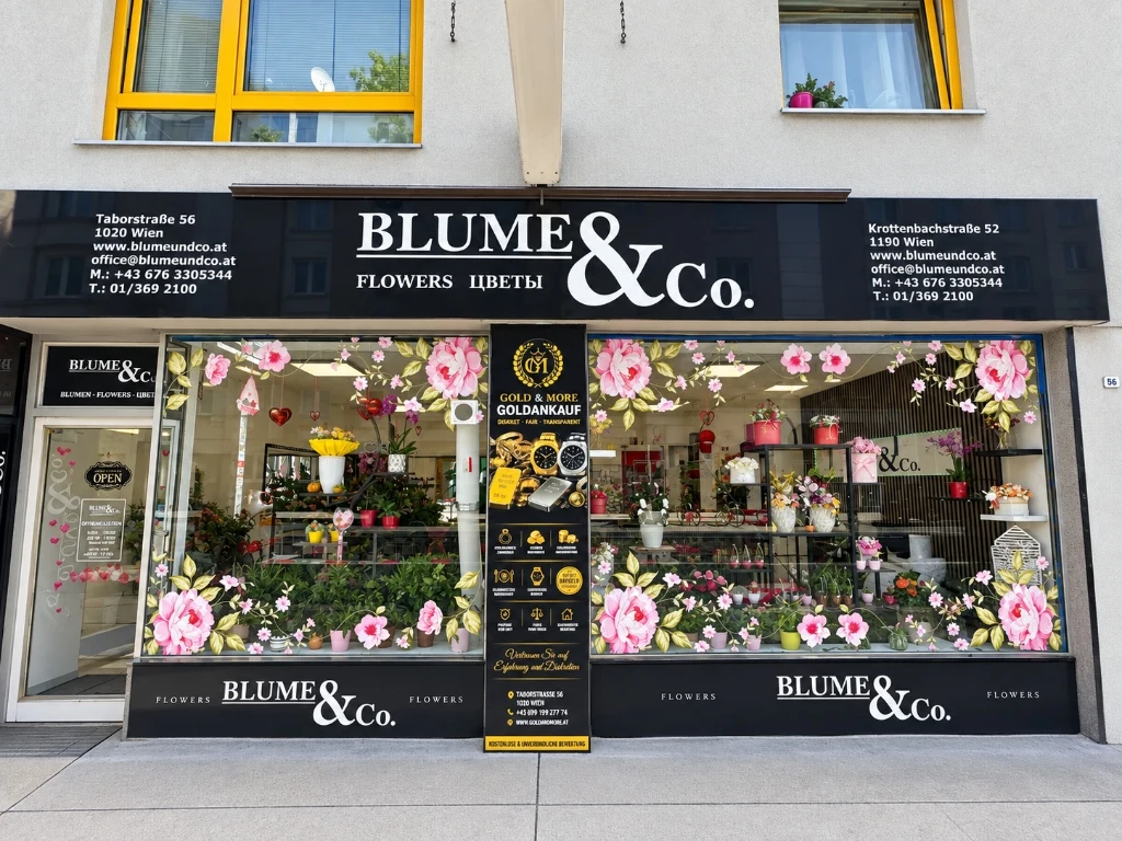 Blume & Co und Gold & More Filiale 1020 Wien Leopoldstadt Taborstraße 56
