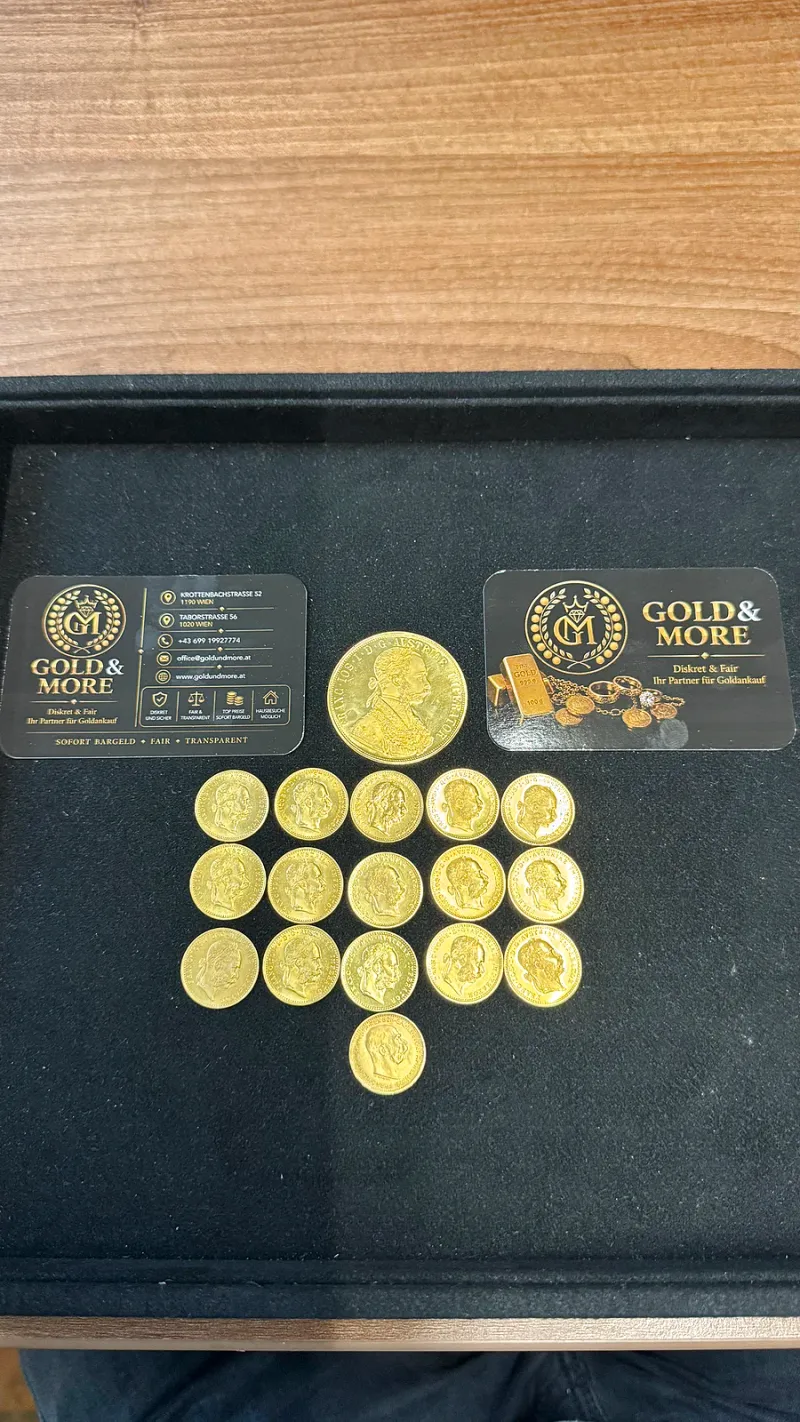 Echter Ankauf von Goldmünzen und Dukaten aus Bisamberg
